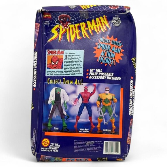 Toy Biz Spider-Man Deluxe Edition 10 Inch Poseable Figure Animated Series 1994 - Picture 2 of 5